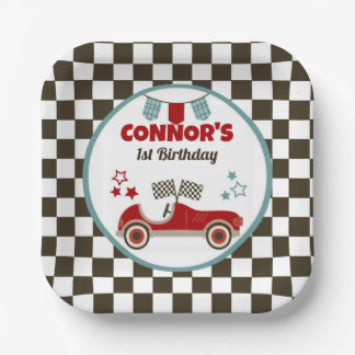 Race Car Themed Party Paper Plate