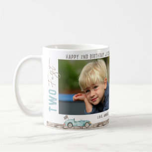 Race Car "TWO Fast" Birthday Gift Mug