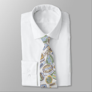 Race Car   Vintage Auto Racing Team Personalized Tie