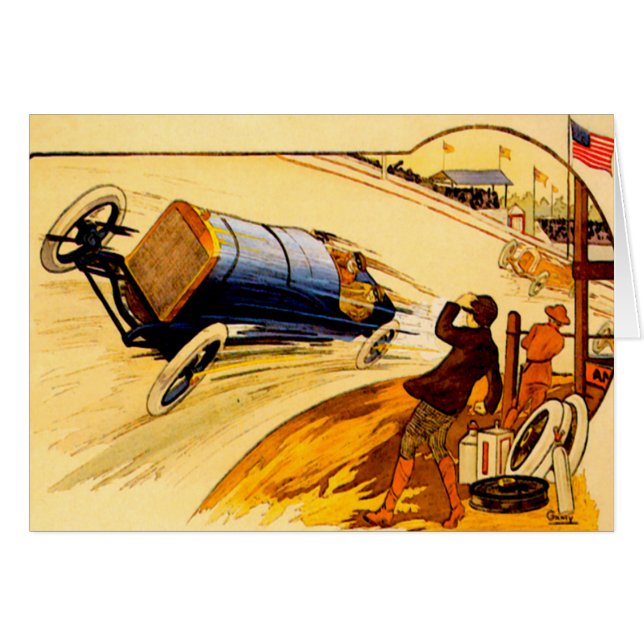 Race Car ~ Vintage Motor Car Poster (Front Horizontal)