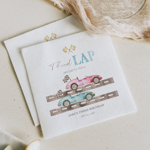 Race Cars Napkins for Joint Birthday