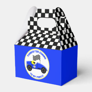 Race Fans Birthday Party Favor Box