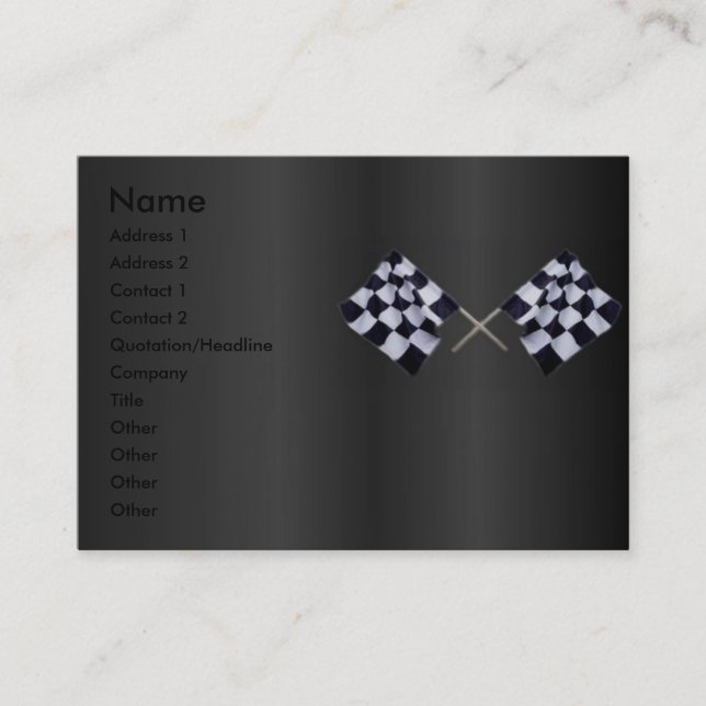Race Flag Profile Card (Front)