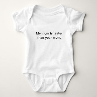 Race girl designs baby bodysuit
