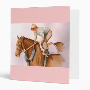 Race Horse and Jockey Binder