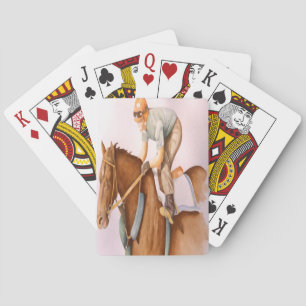 Race Horse and Jockey Playing Cards