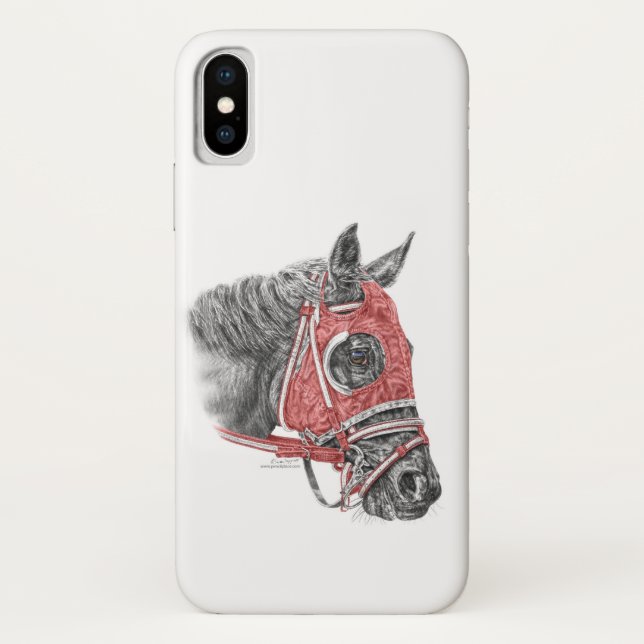 Race Horse Portrait Silks Case-Mate iPhone Case (Back)
