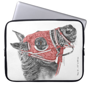 Race Horse Portrait Silks Laptop Sleeve