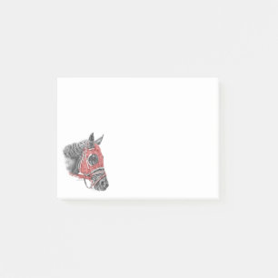 Race Horse Portrait Silks Post-it Notes