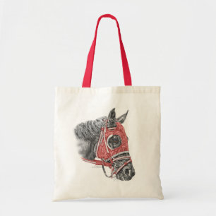 Race Horse Portrait Silks Tote Bag