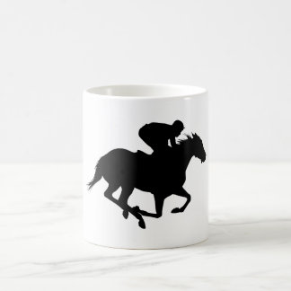Race Horse Silhouette Coffee Mug