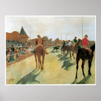 Race Horses Before the Stands, Degas Poster