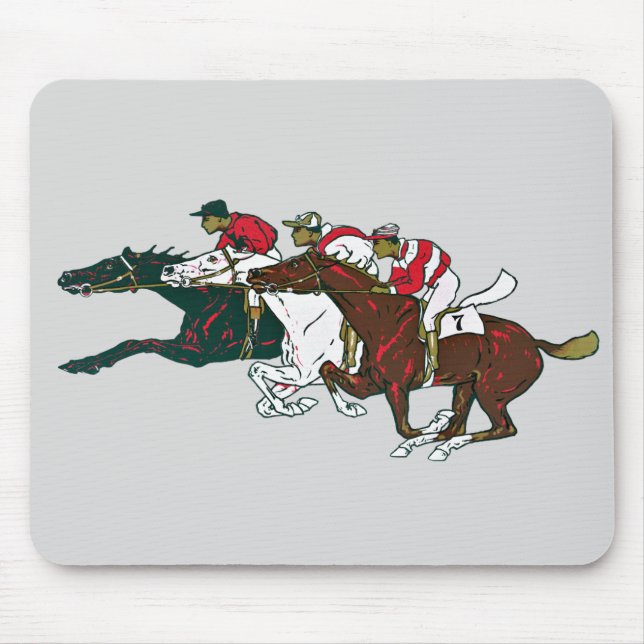 Race Horses Mouse Pad (Front)