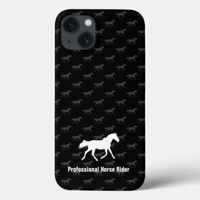 Race Horses Pattern | Professional Case-Mate iPhone Case (Back)