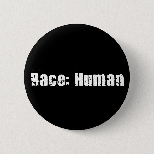 Race: Human 2 Inch Round Button (Front)