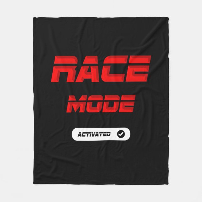 Race mode red fleece blanket (Front)