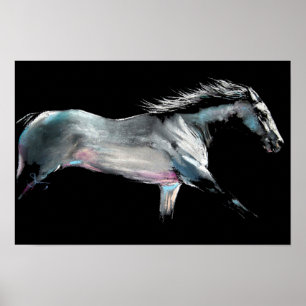 ' RACE ON ' Horse Race by Shirley MacArthur Poster