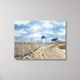 " Race Point Light" Stretched Canvas Print