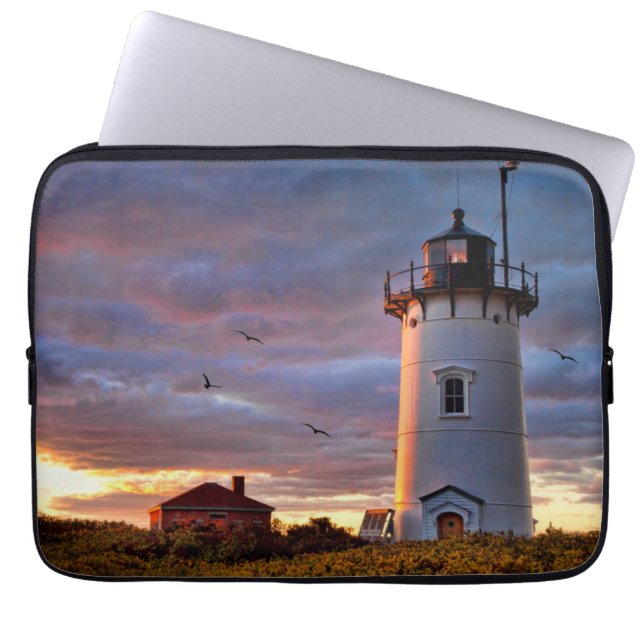 Race Point Lighthouse Laptop Sleeve (Front)