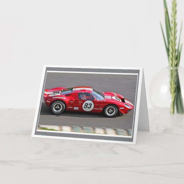 Race Red 83 Card (Front)