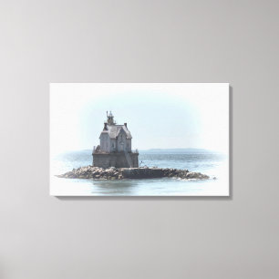 Race Rock Lighthouse - In A Lighter Tone Canvas Print