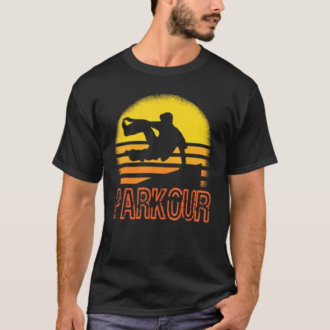 Race Running Jumping Free Running Parkour T-Shirt (Front)