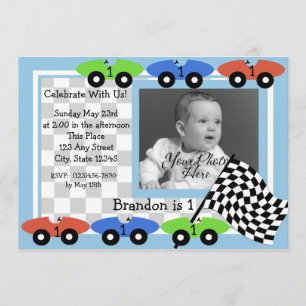 Race Time/ Photo Invitation