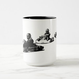 Race to the Finish - Go Kart Racers Mug