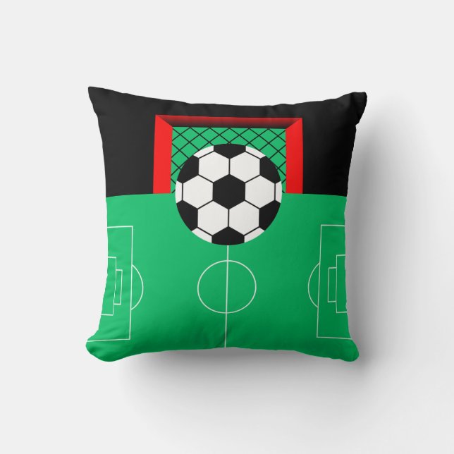 Race to the Goal Throw Pillow (Front)
