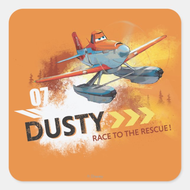 Race To The Rescue Square Sticker (Front)