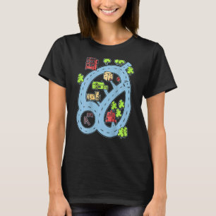 Race Track Dad Son Car Road Racetrack T-Shirt