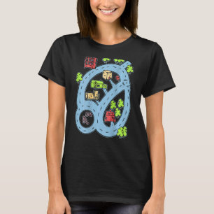 Race Track Dad Son  Car Road Racetrack T-Shirt