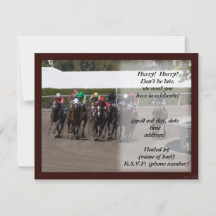 race track party invite