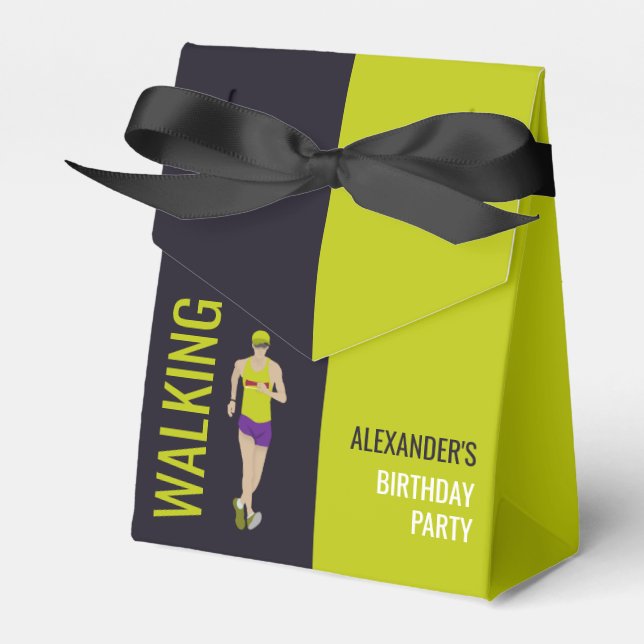 Race Walking Favor Box (Front Side)