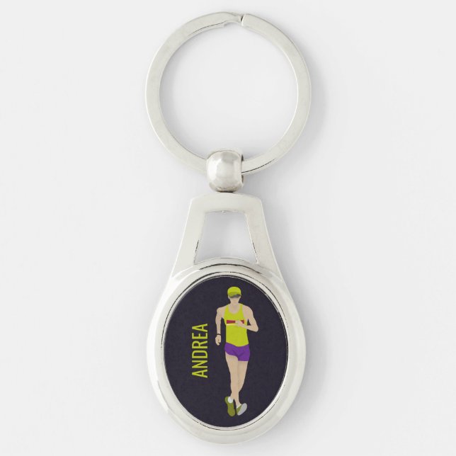 Race Walking Keychain (Front)