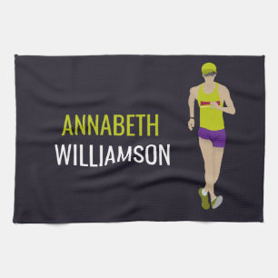 Race Walking Kitchen Towel