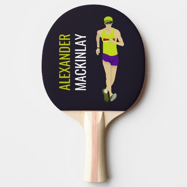 Race Walking Ping Pong Paddle (Front)