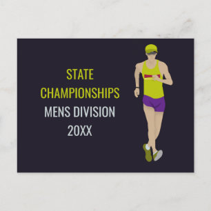 Race Walking Postcard