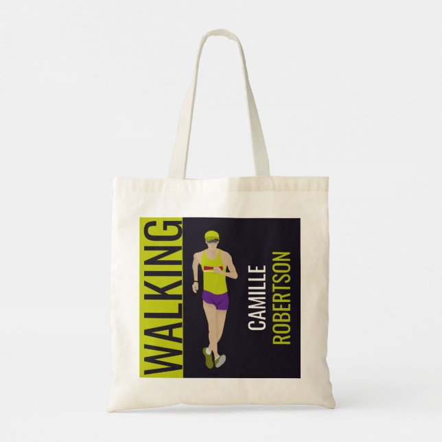 Race Walking Tote Bag (Back)