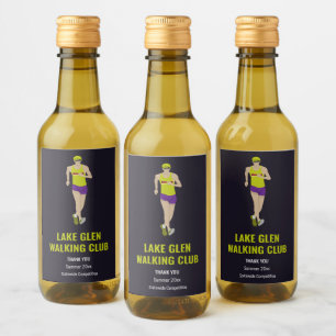 Race Walking Wine Label