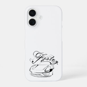 Racecar in tribals iPhone 16 case