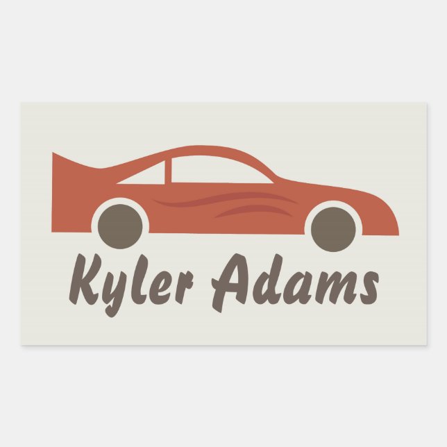 Racecar Name Label (Front)