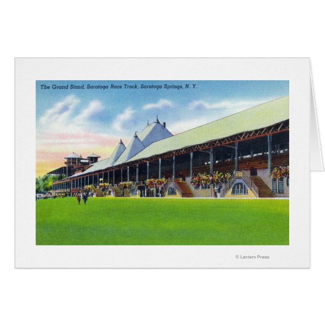 Racegrounds View of the Grand Stand at Track (Front Horizontal)