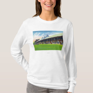 Racegrounds View of the Grand Stand at Track T-Shirt