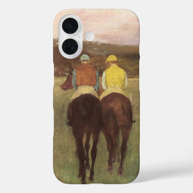 Racehorses at Longchamp by Edgar Degas Case-Mate iPhone Case (Back)