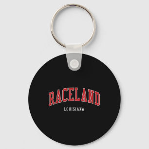 Raceland Louisiana College University Style Keychain