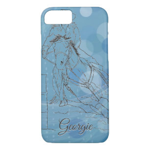 Racer (Blue Rain) Case-Mate iPhone Case