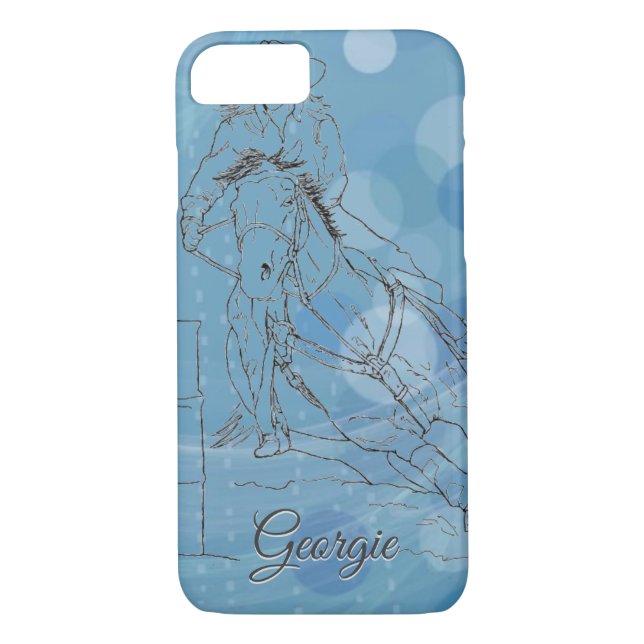 Racer (Blue Rain) Case-Mate iPhone Case (Back)