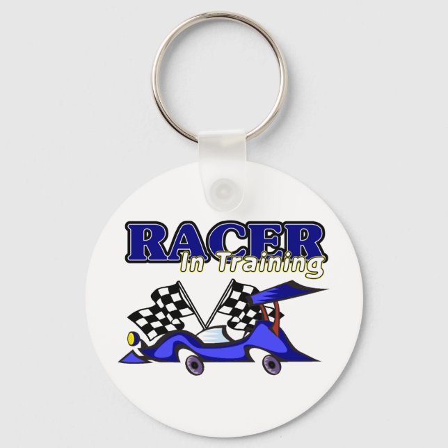 Racer In Training Keychain (Front)