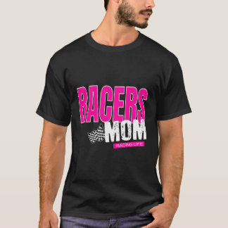 Racers Mom Chequered Flag Mom Racing T-Shirt